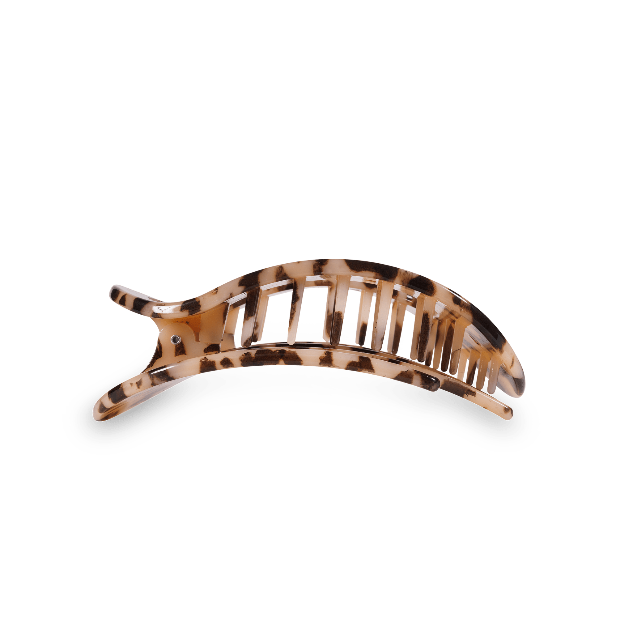 Round Flat Hair Clip | Medium | Blonde Tortoise - A'Bekah's Boutique