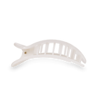 Round Flat Hair Clip | Medium | Coconut White - A'Bekah's Boutique