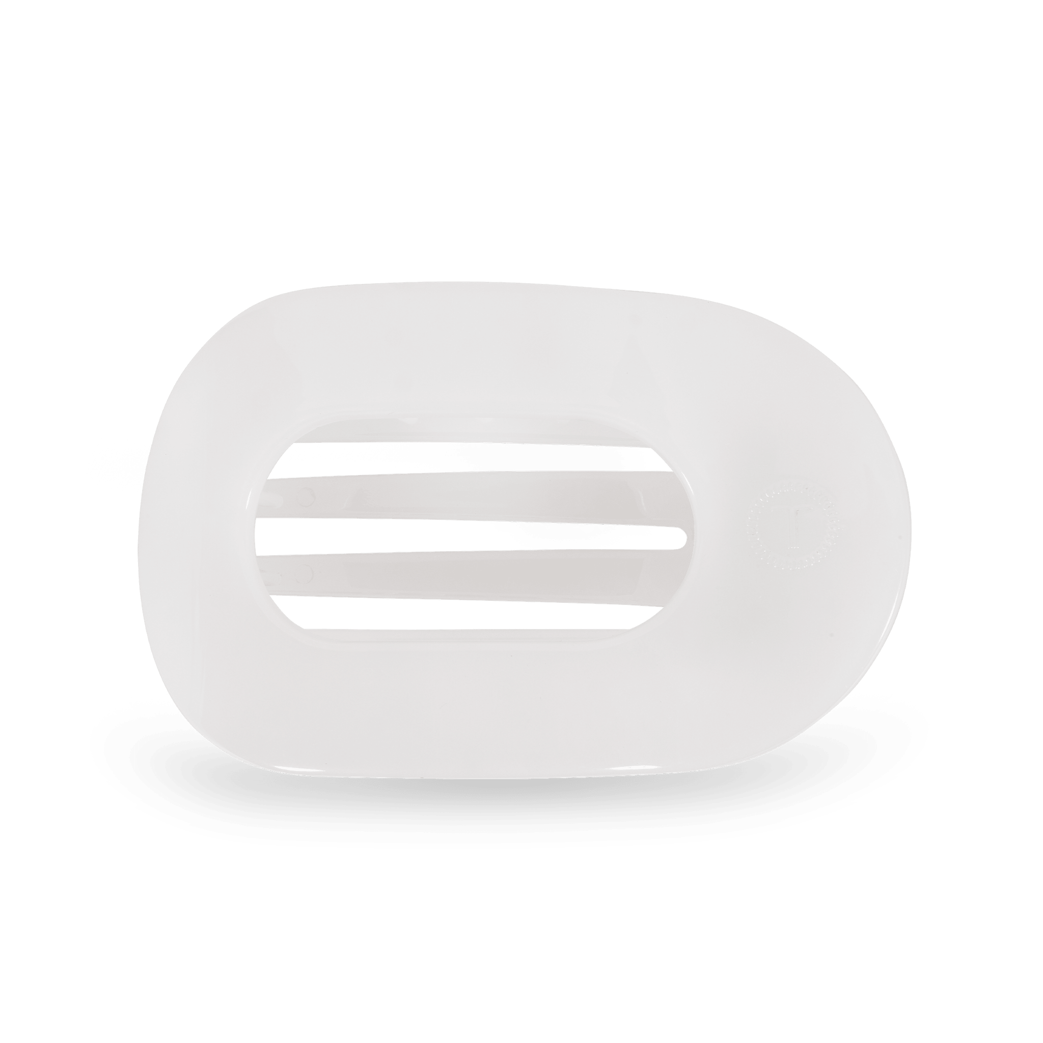 Round Flat Hair Clip | Medium | Coconut White - A'Bekah's Boutique