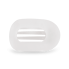 Round Flat Hair Clip | Medium | Coconut White - A'Bekah's Boutique