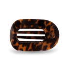 Round Flat Hair Clip | Medium | Tortoise - A'Bekah's Boutique
