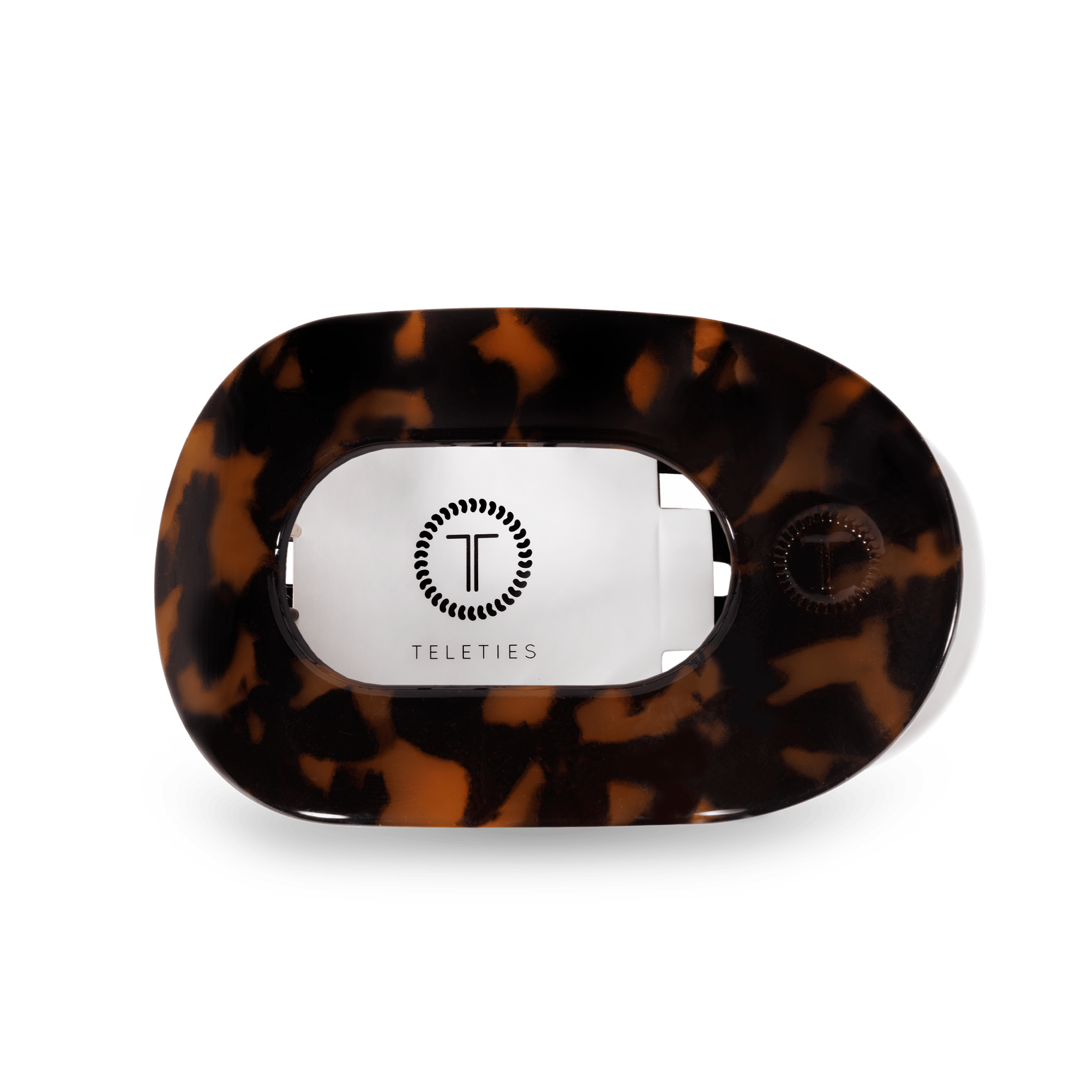 Round Flat Hair Clip | Medium | Tortoise - A'Bekah's Boutique