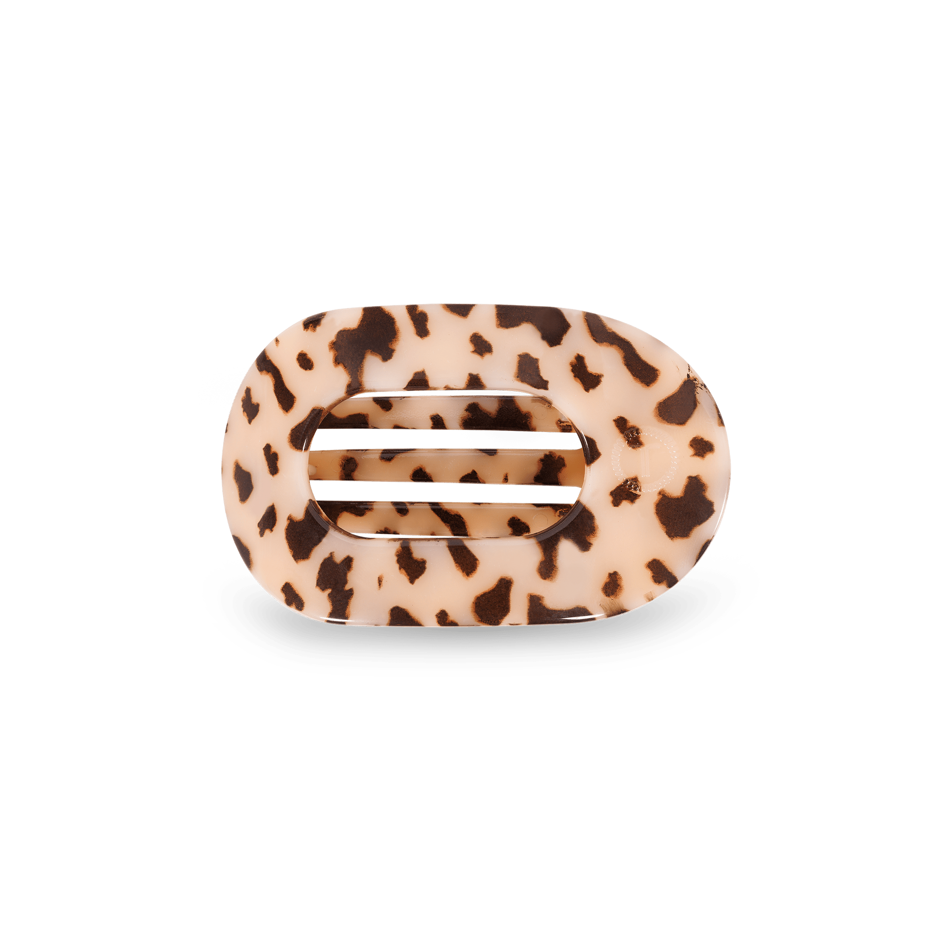 Round Flat Hair Clip | Small | Blonde Tortoise - A'Bekah's Boutique