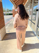 Set For Life Dark Taupe Long Sweatsuit Set - A'Bekah's Boutique