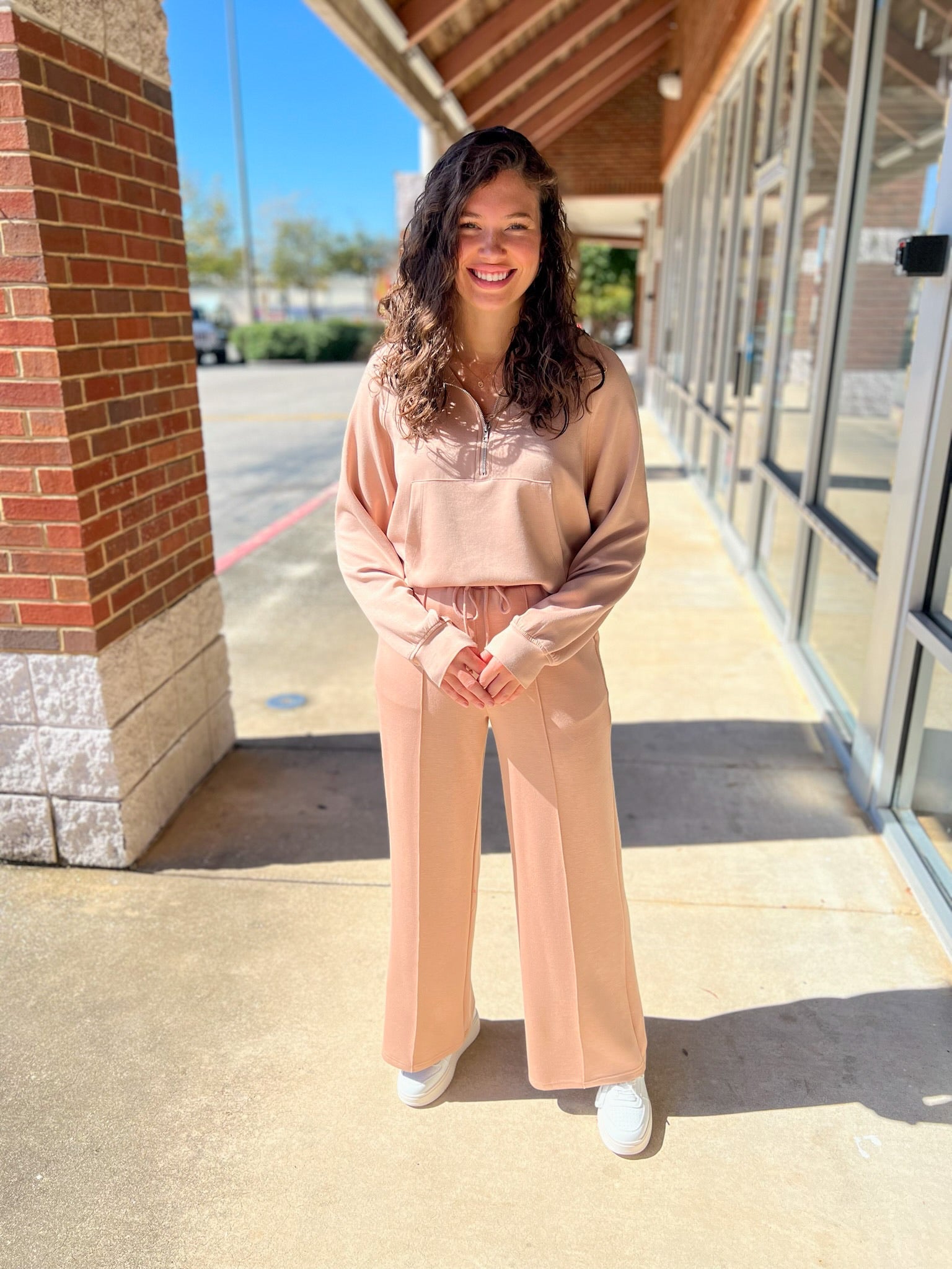 Set For Life Dark Taupe Long Sweatsuit Set - A'Bekah's Boutique