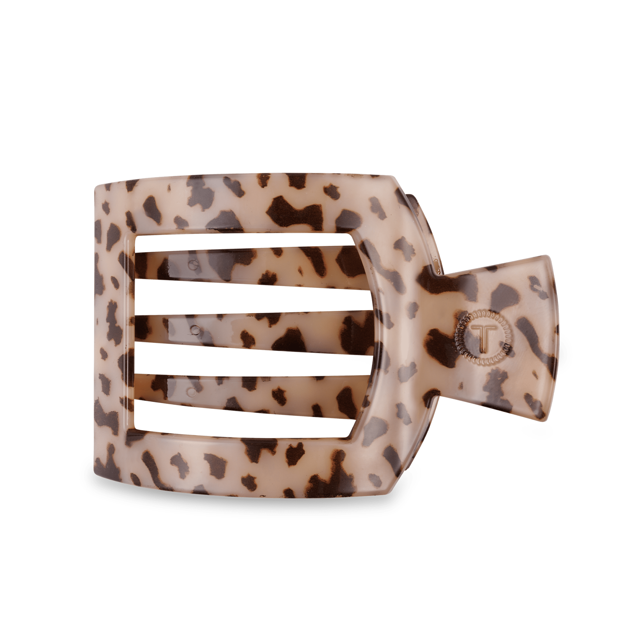 Square Flat Hair Clip | Large | Blonde Tortoise - A'Bekah's Boutique
