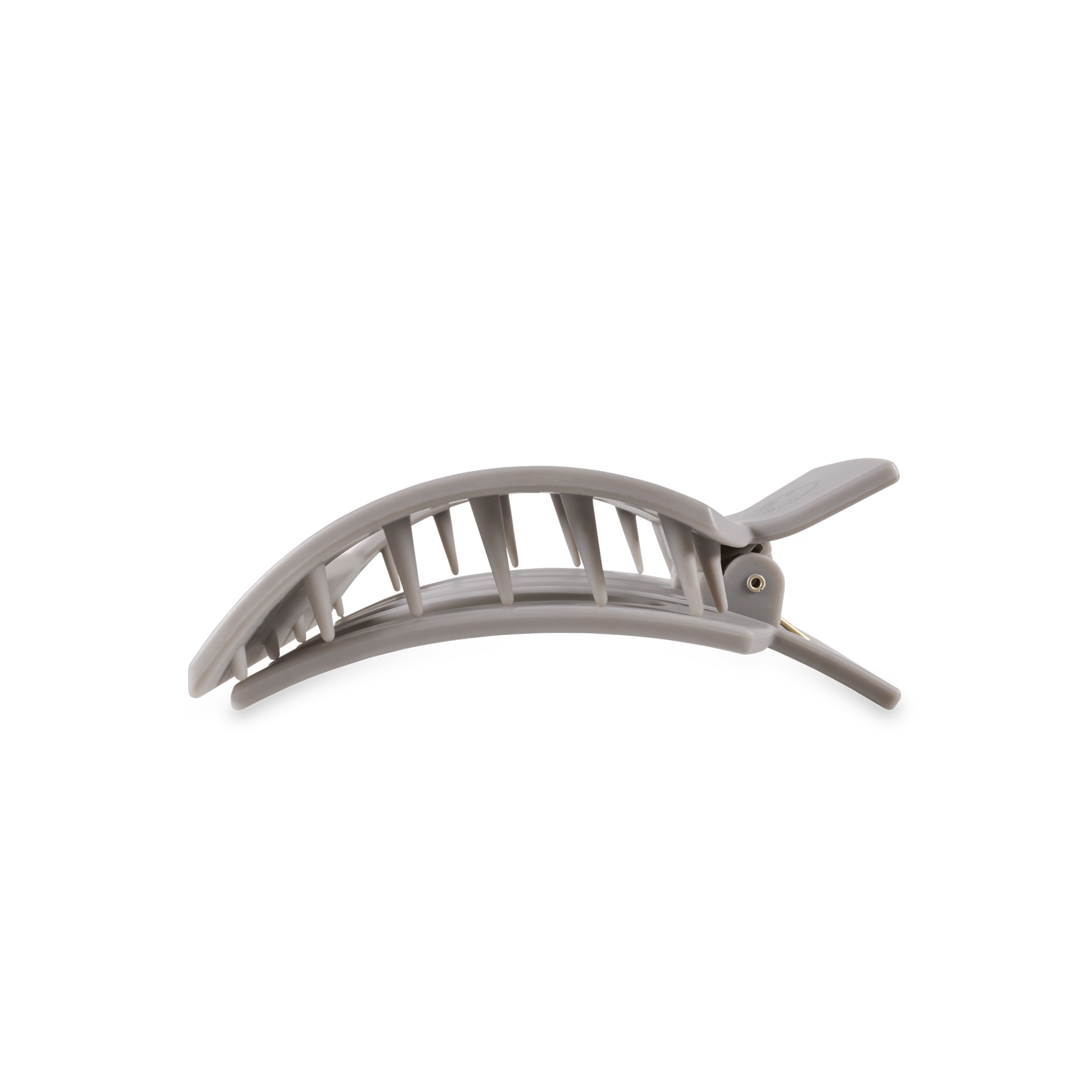 Square Flat Hair Clip | Med. | Silver Flames - A'Bekah's Boutique