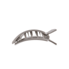 Square Flat Hair Clip | Med. | Silver Flames - A'Bekah's Boutique