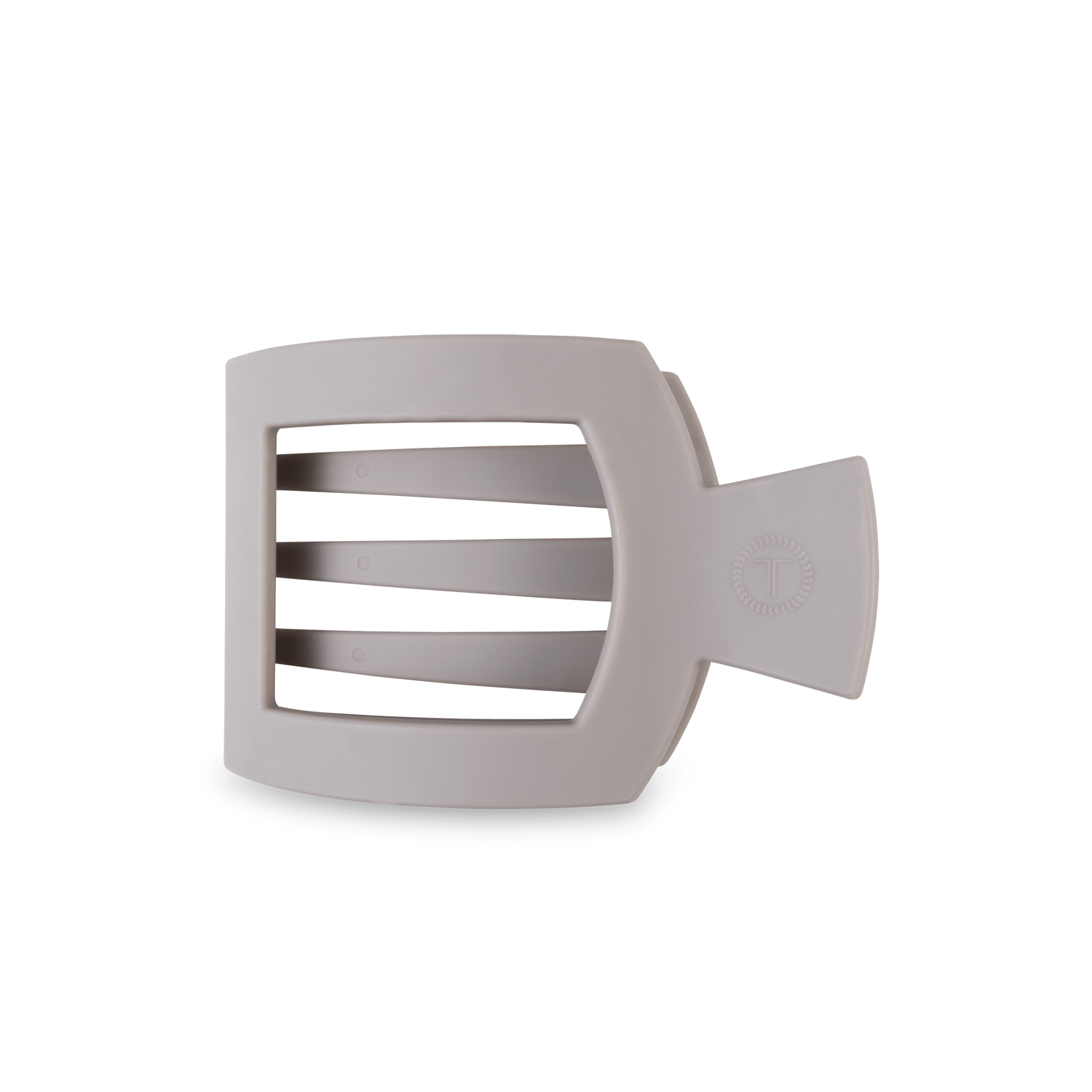 Square Flat Hair Clip | Med. | Silver Flames - A'Bekah's Boutique