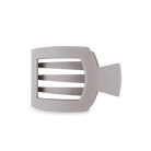 Square Flat Hair Clip | Med. | Silver Flames - A'Bekah's Boutique