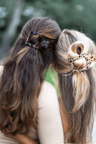 Square Flat Hair Clip | Med. | Tortoise - A'Bekah's Boutique