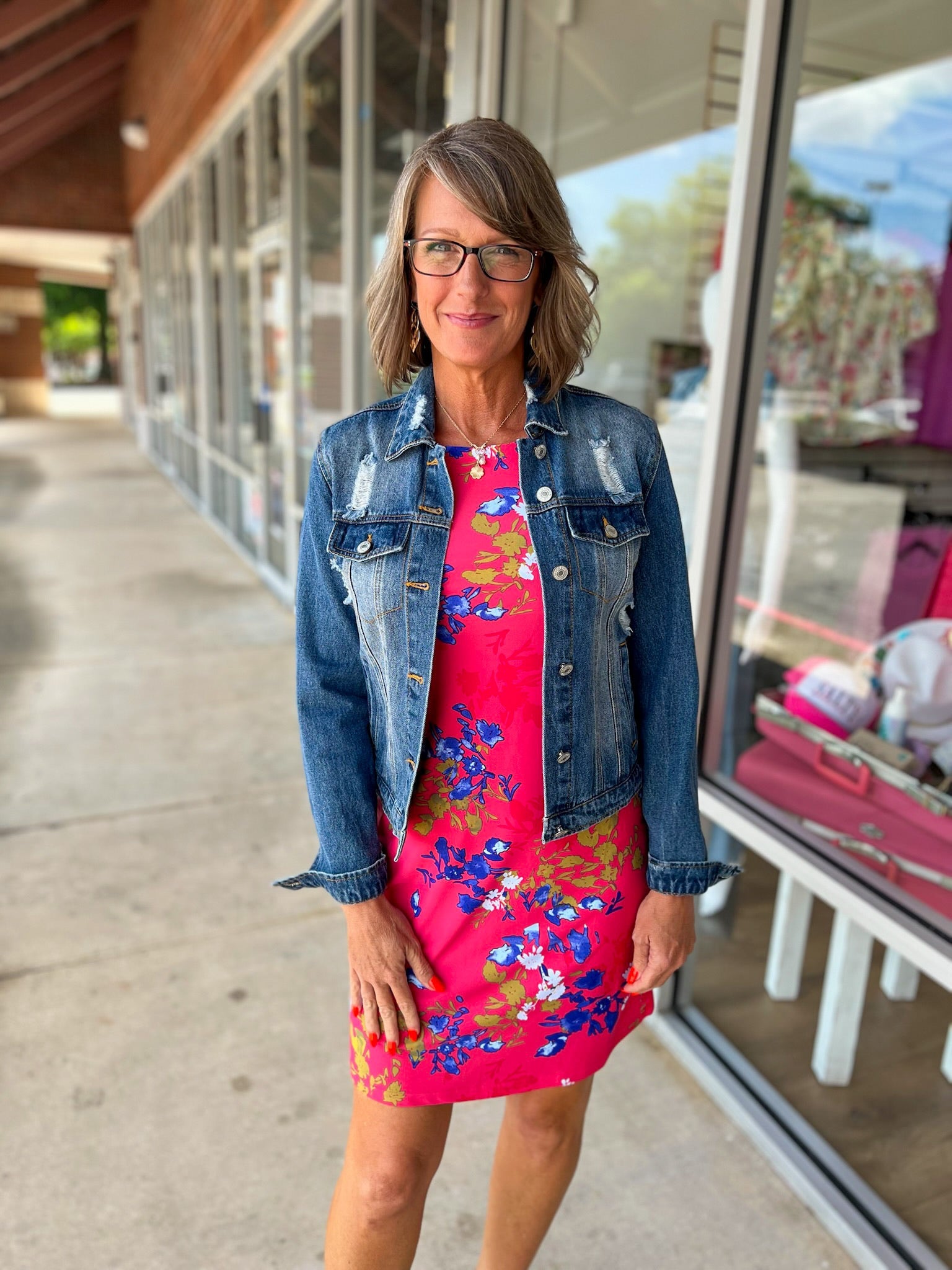 Summer Fun Coral Floral Sleeveless Dress - A'Bekah's Boutique