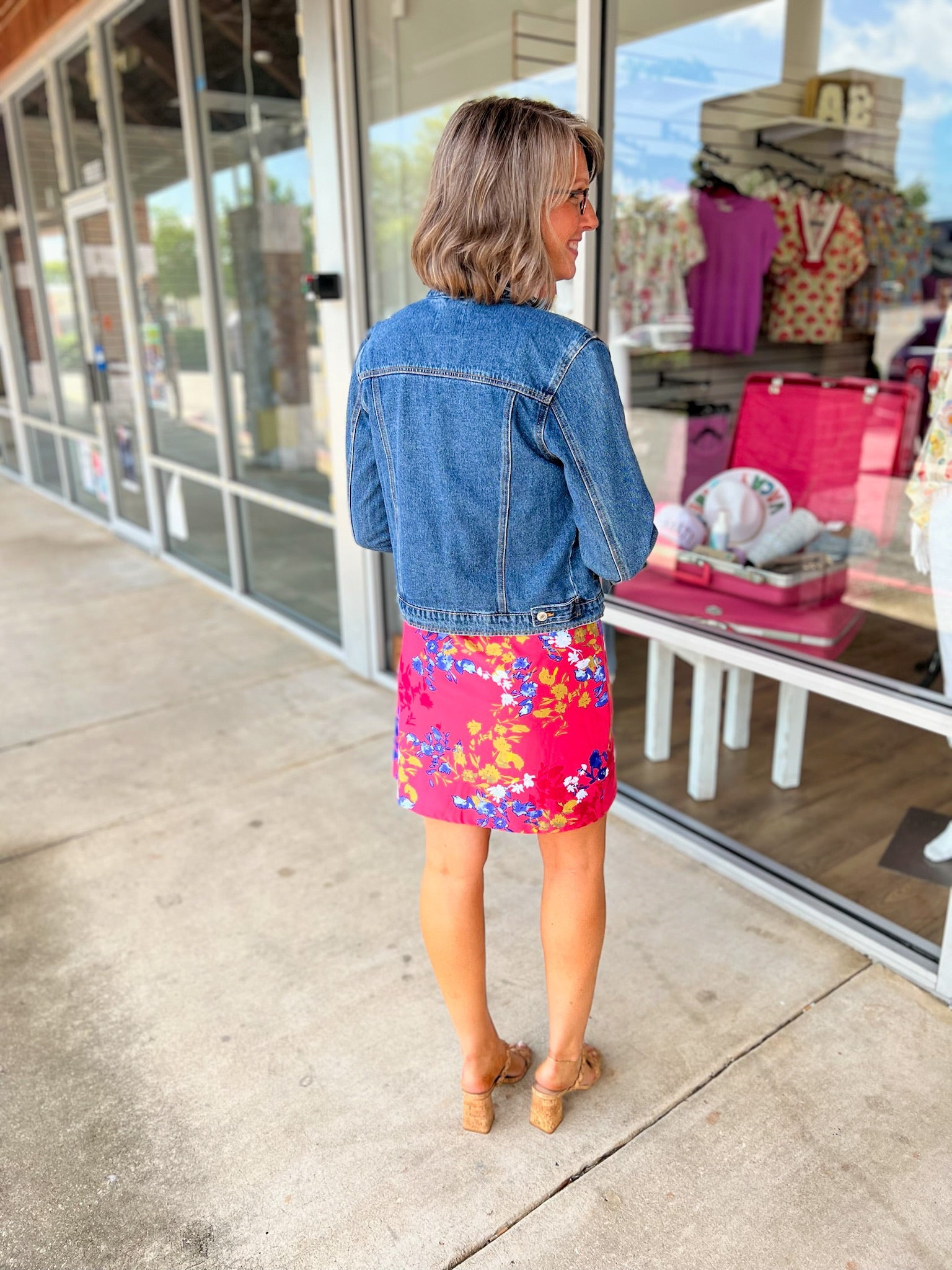Summer Fun Coral Floral Sleeveless Dress - A'Bekah's Boutique