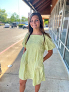 Sweet Pea Girls Sage Green Floral Embroidered Dress - A'Bekah's Boutique