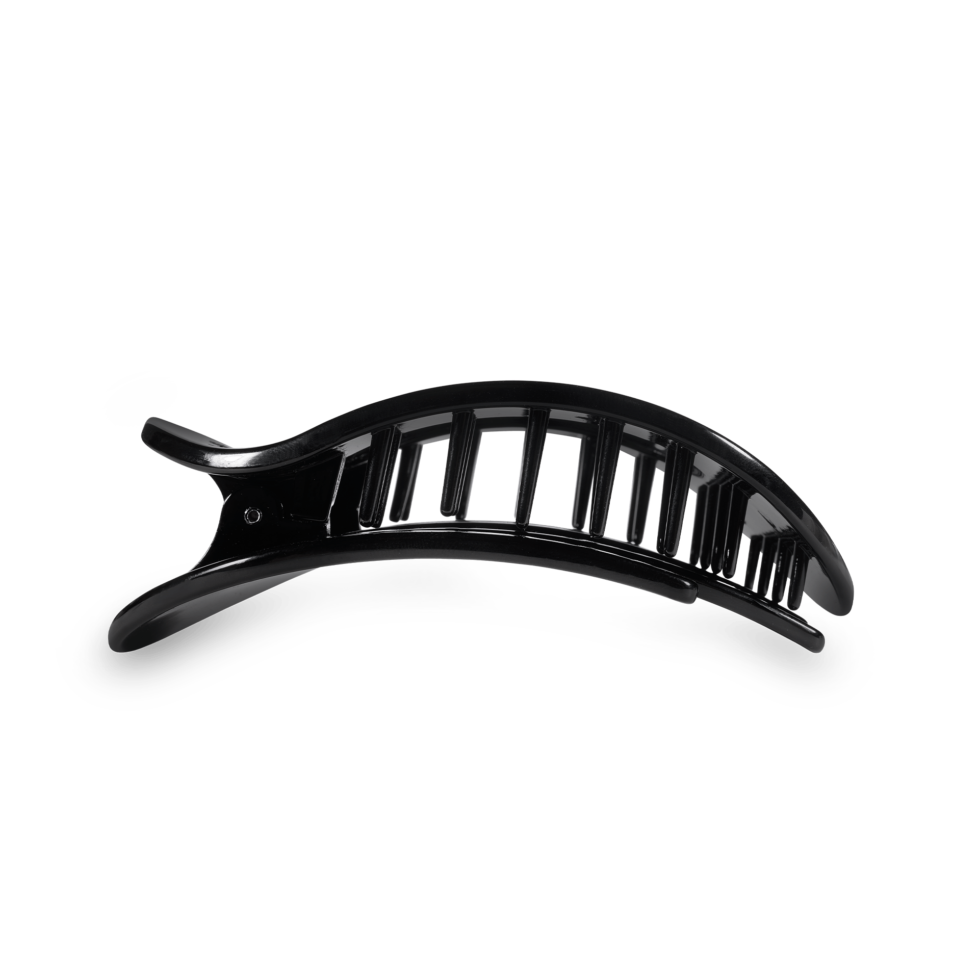 Teleties Round Flat Hair Clip | Small | Jet Black - A'Bekah's Boutique