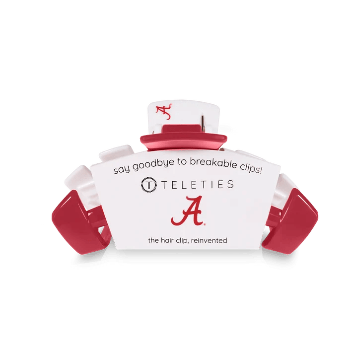 Teleties University of Alabama Large Hair Claw Clip - A'Bekah's Boutique