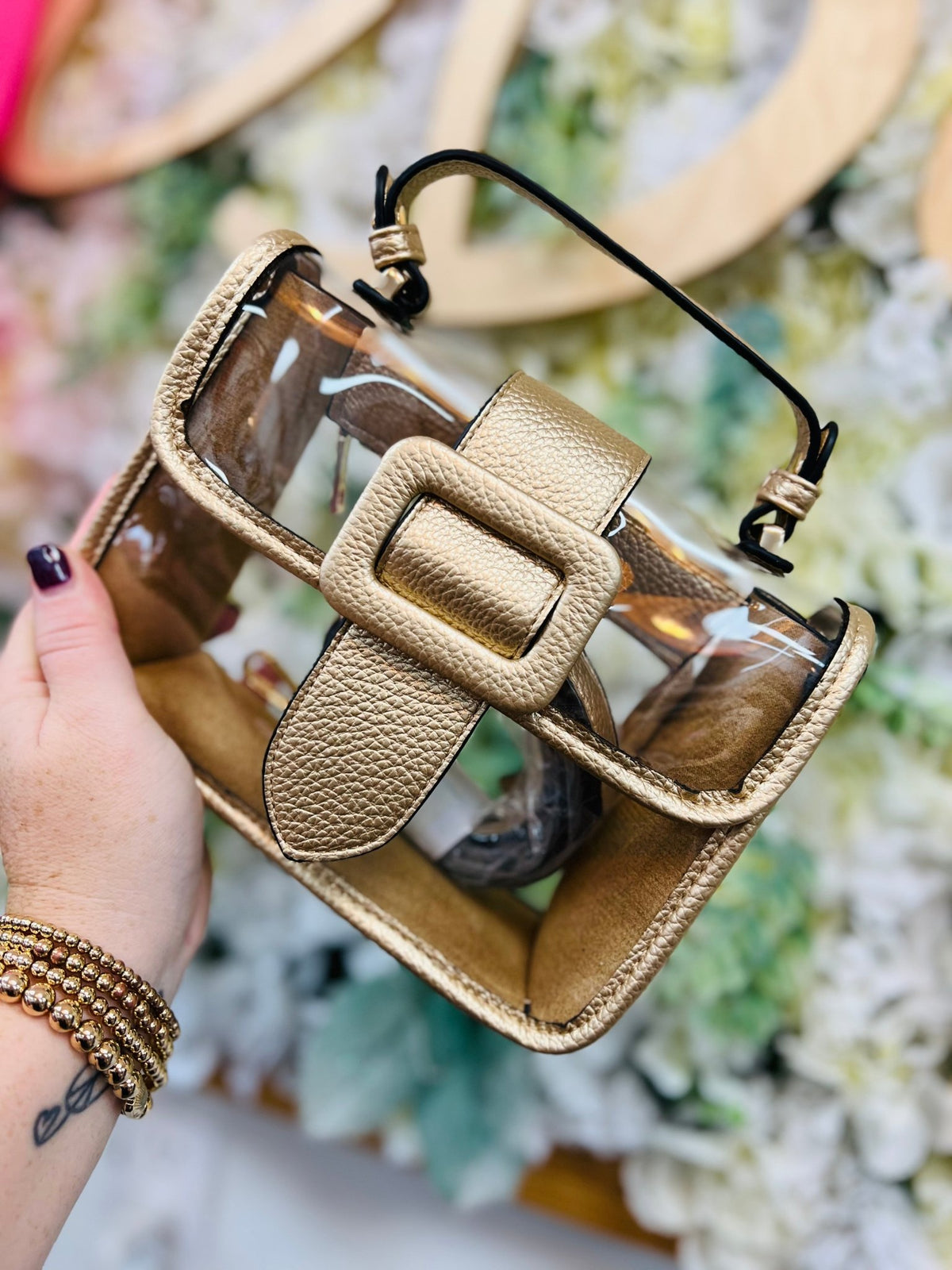 Toni Clear Flapover Crossbody Bag – Stadium Purse | Game Day Purse - A'Bekah's Boutique