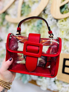 Toni Clear Flapover Crossbody Bag – Stadium Purse | Game Day Purse - A'Bekah's Boutique