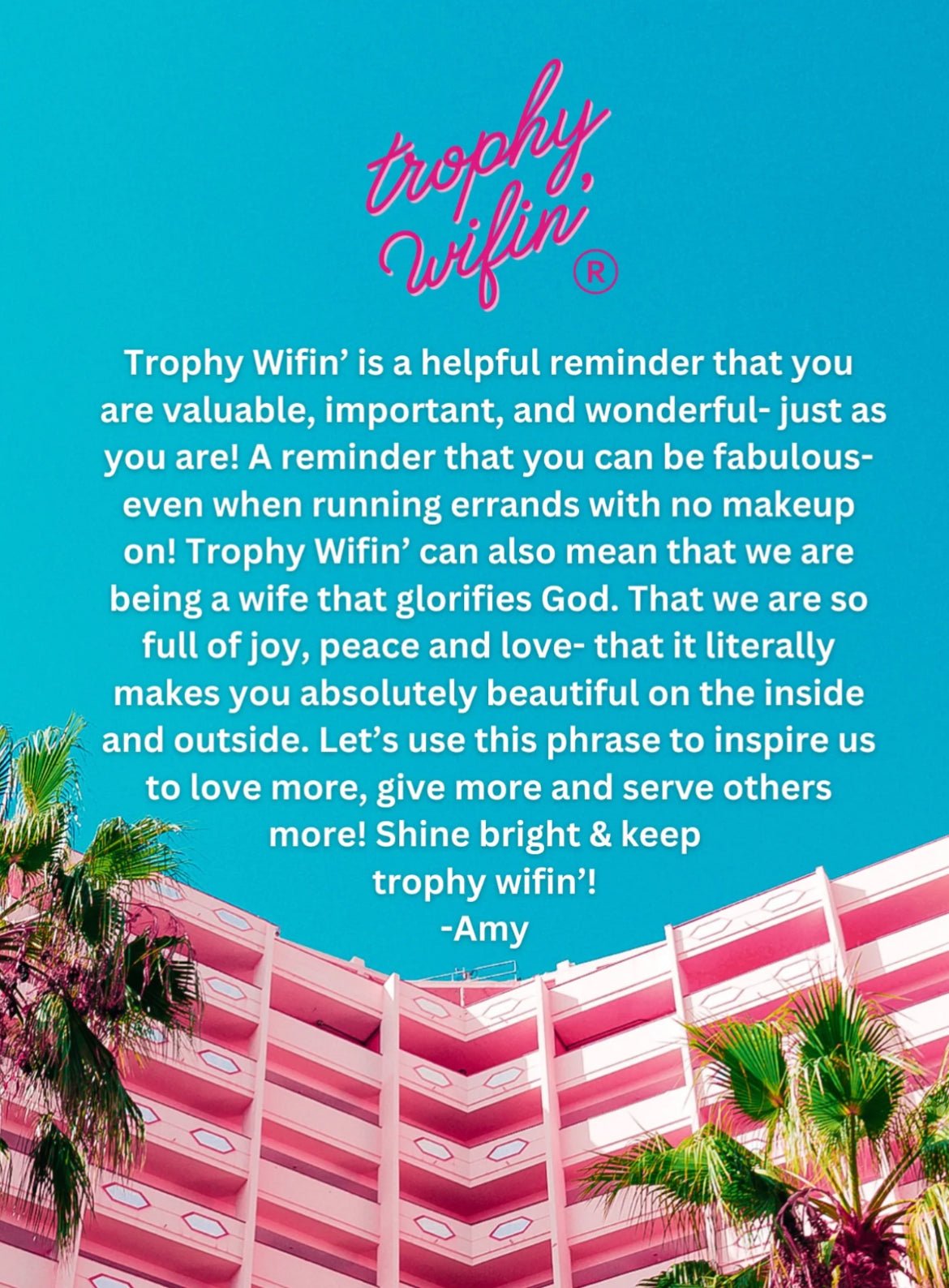 Trophy Wifin’®️ Malibu Blue Sweatshirt **PRE - SELL** - A'Bekah's Boutique