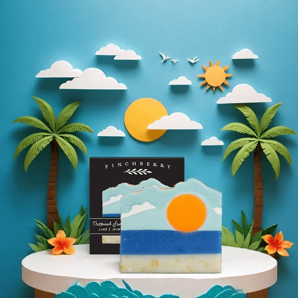 Tropical Sunshine Vegan - friendly Gluten - free Boxed Soap - A'Bekah's Boutique