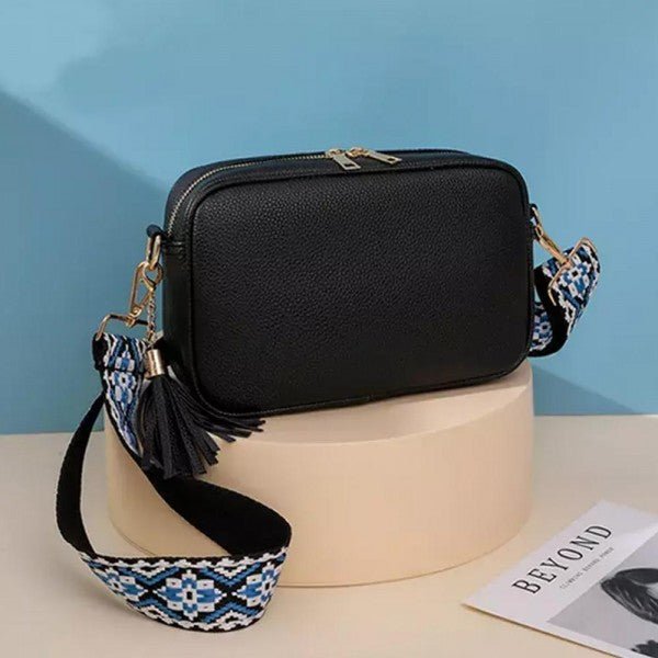 Vegan Leather Crossbody Purse With Interchangeable Bag Strap - A'Bekah's Boutique