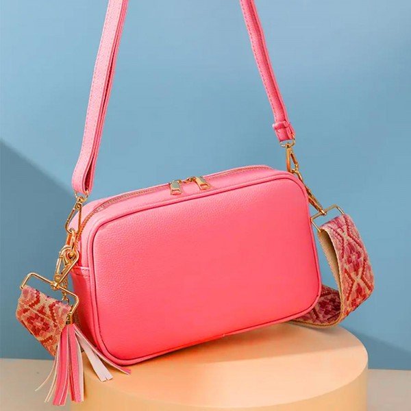 Vegan Leather Crossbody Purse With Interchangeable Bag Strap - A'Bekah's Boutique