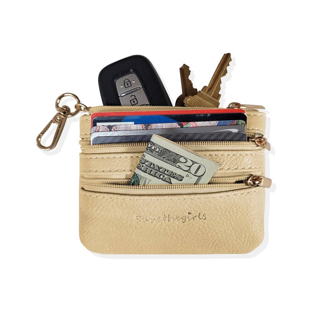 Vegan Leather Zippered Pouch - A'Bekah's Boutique