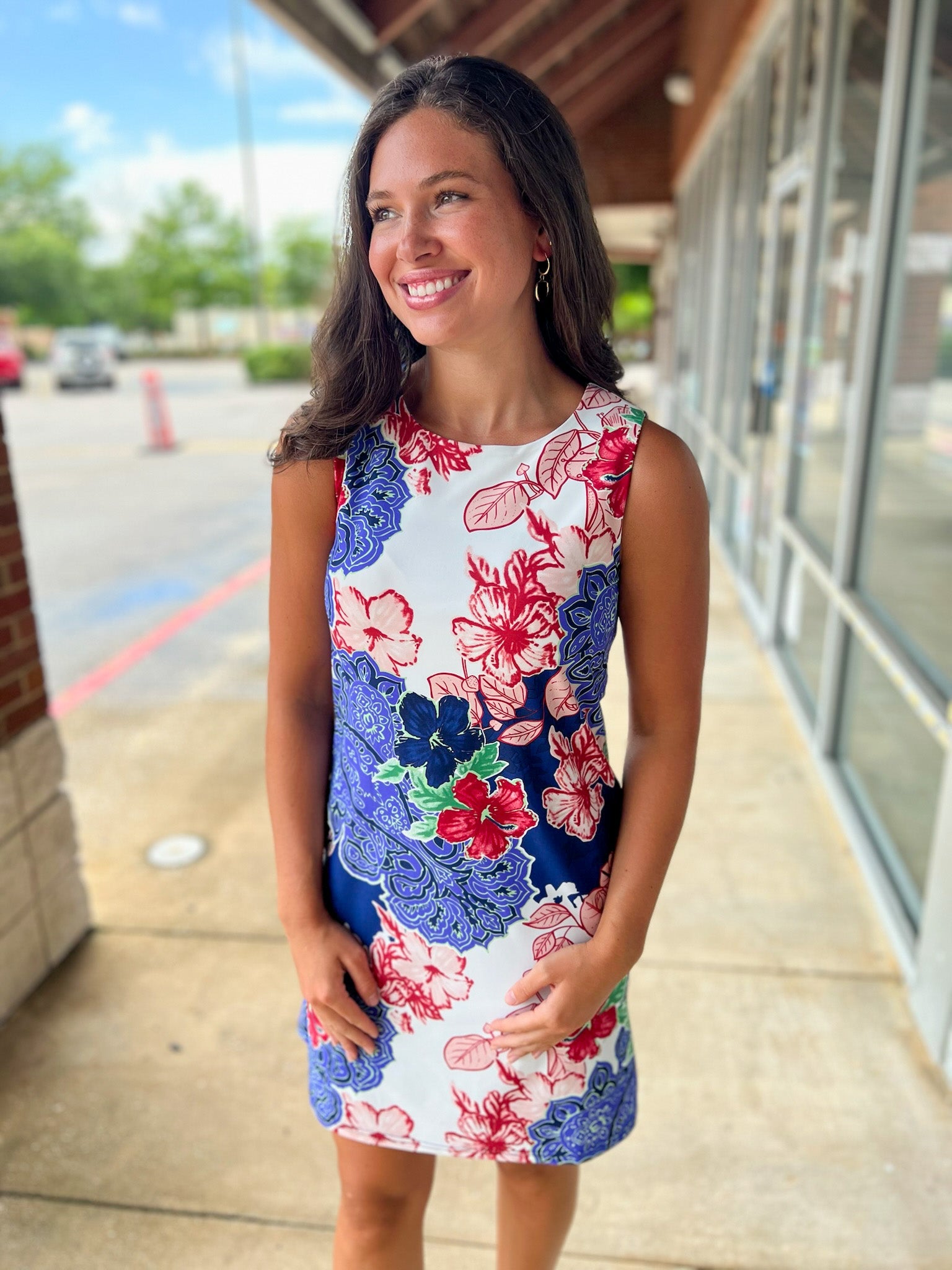 Wait For Something More Navy Floral Dress - A'Bekah's Boutique