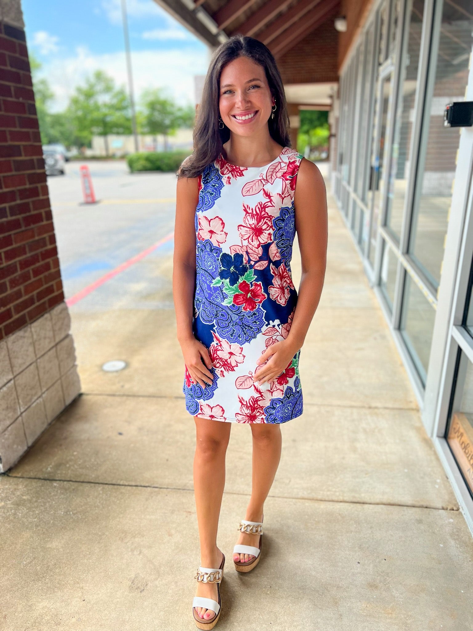 Wait For Something More Navy Floral Dress - A'Bekah's Boutique