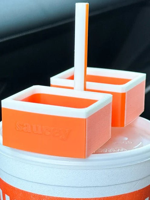 WB Over the Straw CFA Fast Food Dipping Sauce Holder - A'Bekah's Boutique