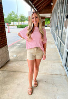 What You Deserve Blush Pink Sheer Knit Sweater - A'Bekah's Boutique