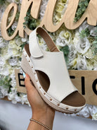 White For Keeps Black Wedge - A'Bekah's Boutique