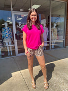 Wild Over You Mocha Animal Print Shorts - A'Bekah's Boutique