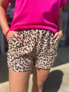 Wild Over You Mocha Animal Print Shorts - A'Bekah's Boutique