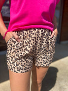 Wild Over You Mocha Animal Print Shorts - A'Bekah's Boutique