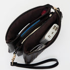 Woven Vegan Leather Crossbody Envelope Purse - A'Bekah's Boutique