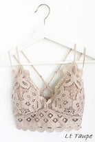 Crochet Lace V-Neck Bralette (R) - A'Bekah's Boutique