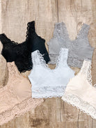 Lace Bralette with rounded neckline (R) - A'Bekah's Boutique