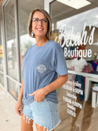 Jubilee Bay Denim Blue Middle Bay Lighthouse Short Sleeve T-Shirt - A'Bekah's Boutique