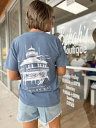 Jubilee Bay Denim Blue Middle Bay Lighthouse Short Sleeve T-Shirt - A'Bekah's Boutique