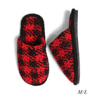 Red and Black Plaid Super Soft Slippers - A'Bekah's Boutique